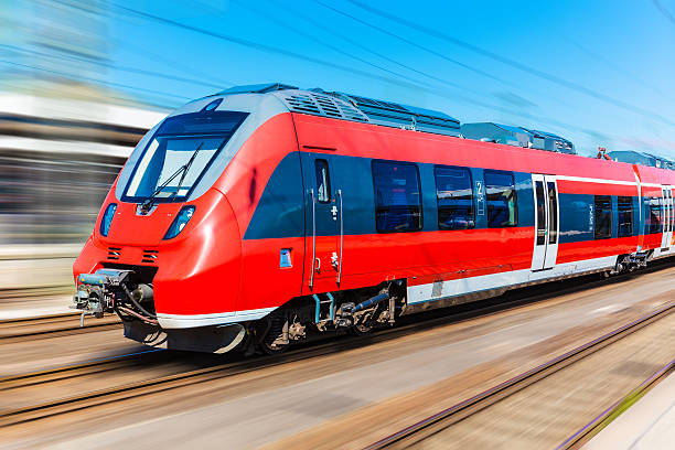 red-high-speed-train-with-blurred-motion